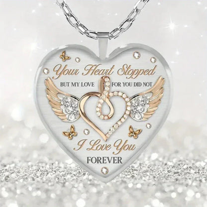 Engraved Heart Necklace – Sofie "Forever"-The Livary