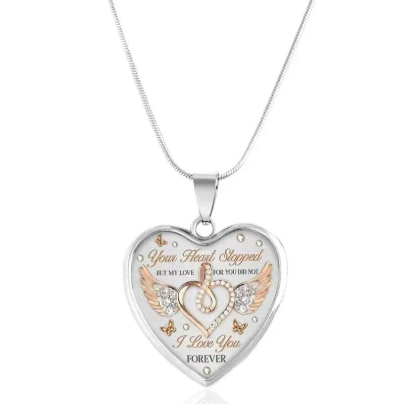 Personalized Heart Pendant Necklace Lovely Forever - Pexav