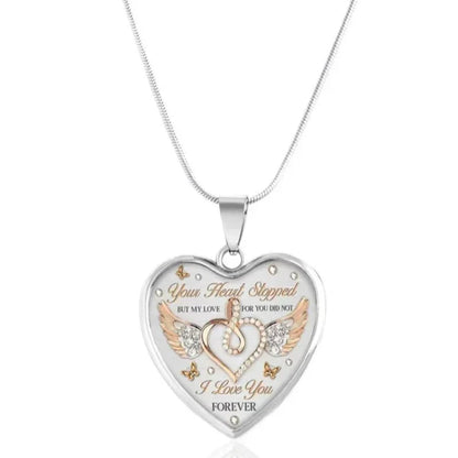 Personalized Heart Pendant Necklace Lovely Forever - Pexav