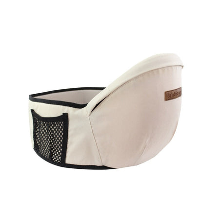 Ergonomic Baby Hip Carrier - HugEase-Beige-Nora Luxe