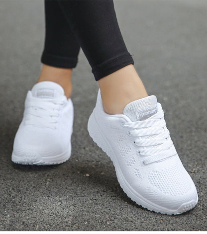 Ergonomic Comfort Sneakers - NovaFit-White-2.5-Nora Luxe
