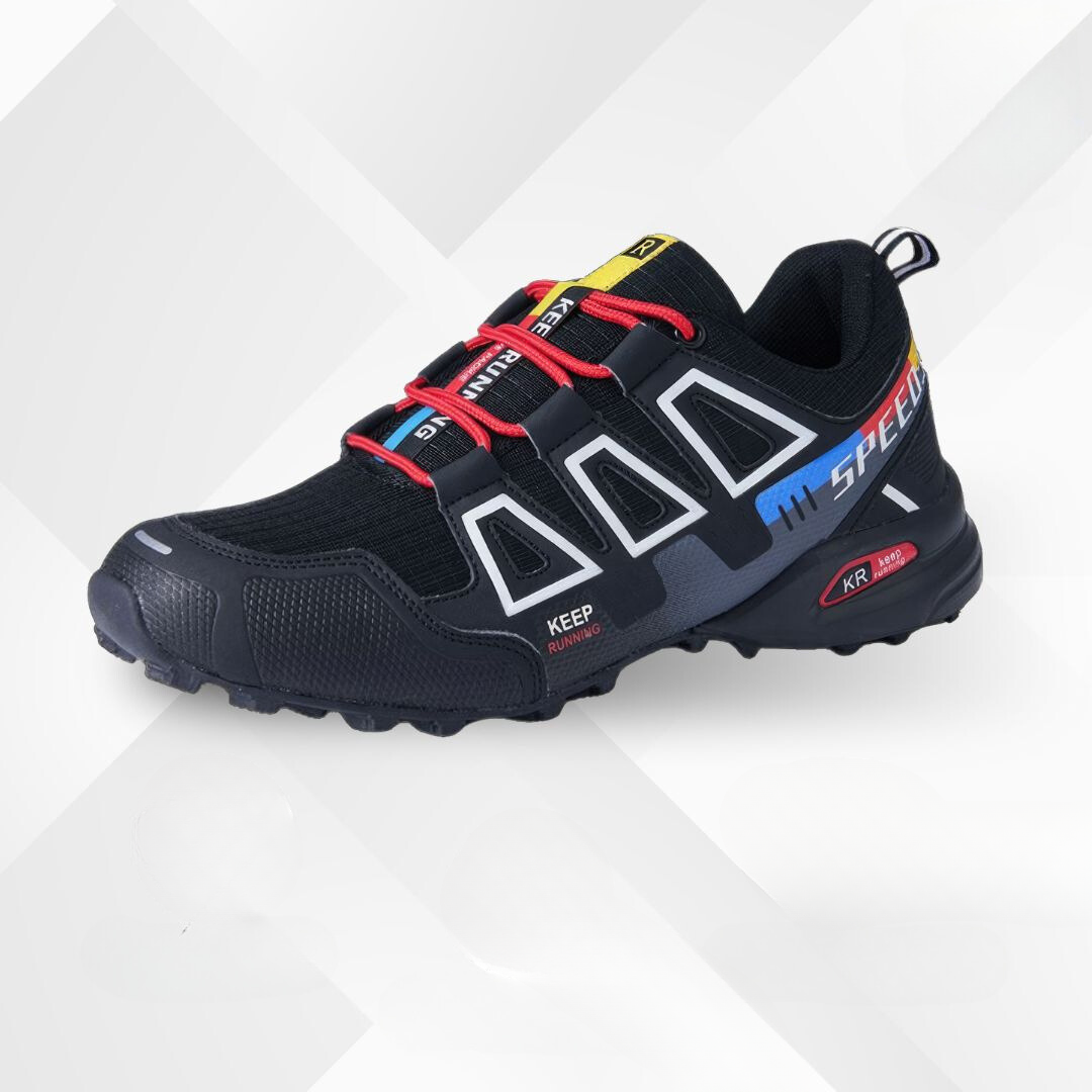 Ergonomic outdoor hiking shoes with comfort cushioning – TrailStep-Black-Multicolored-5.5-Nora Luxe
