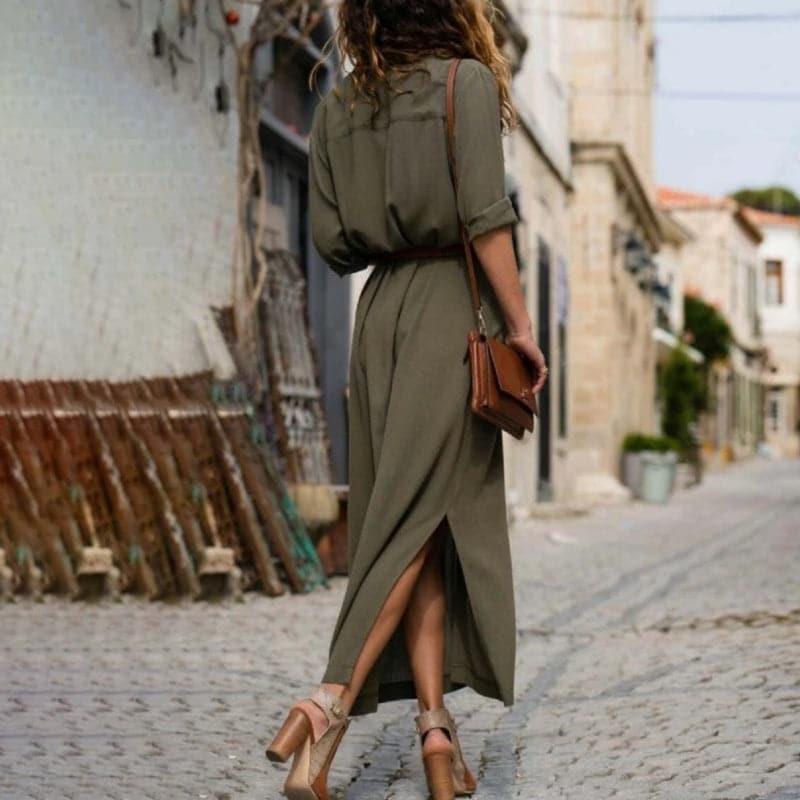 Image of Erin | Women's Button-Down Midi Dress
