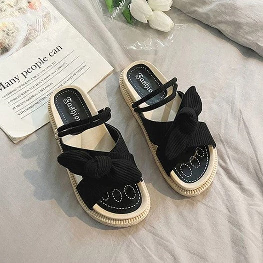 Espadrille Sandals with Wrap Straps - Sienna-Black-2.5-Nora Luxe