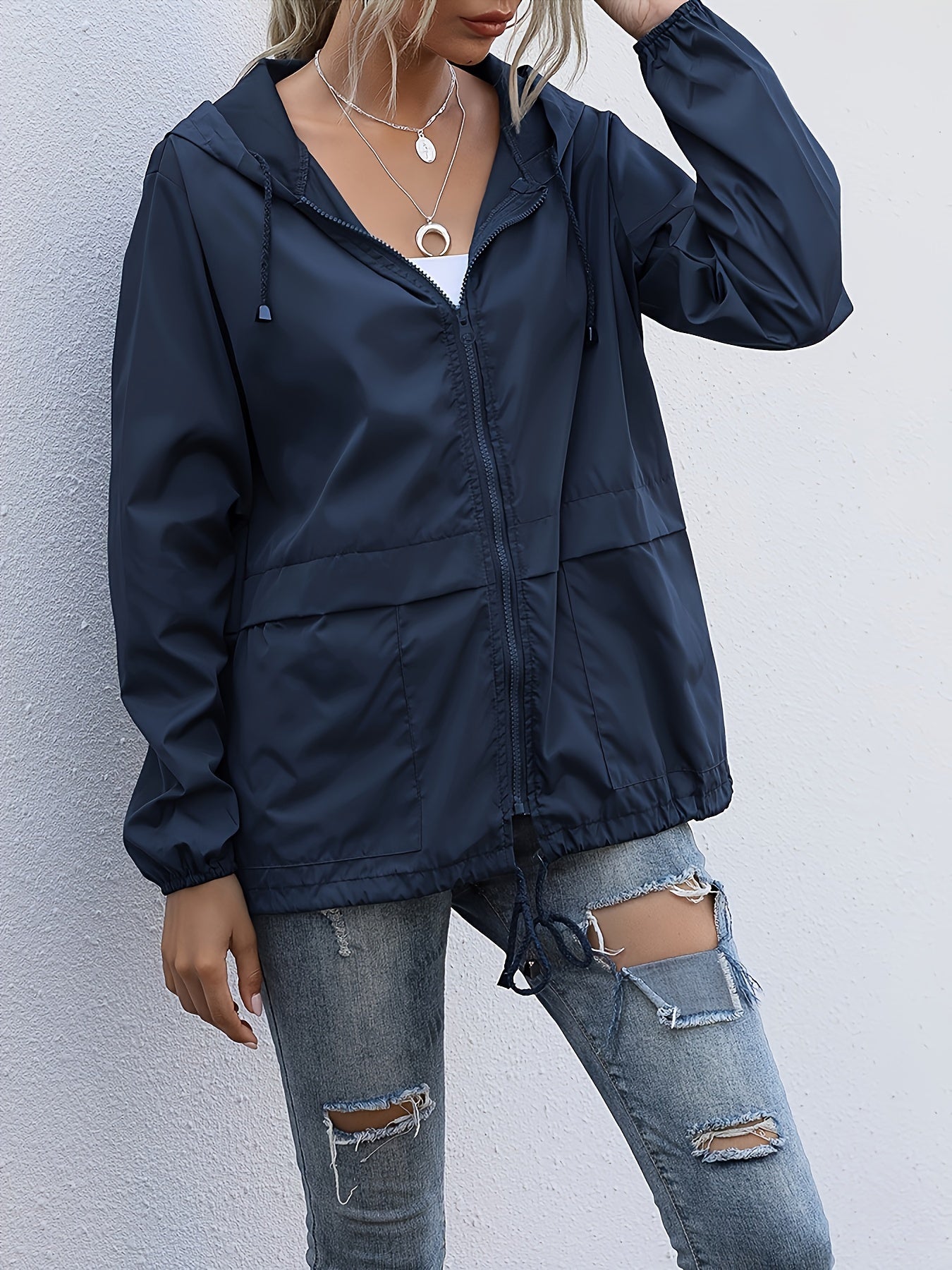 Women's Lightweight Water Resistant Jacket - Nocini