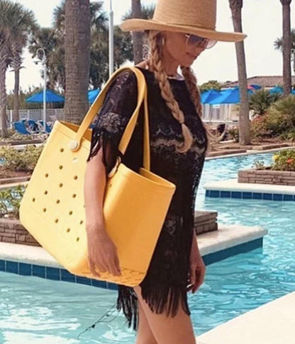 Breathable Mesh Summer Beach Tote Bag