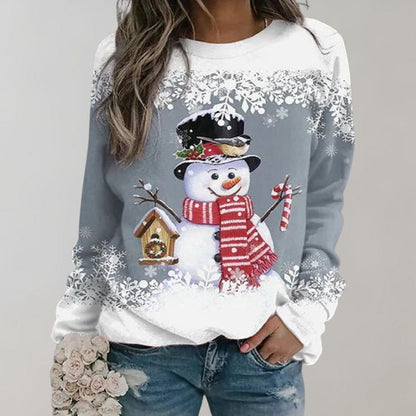 Eve - Warm Christmas Jumper for Women-Gray-M-Nora Luxe