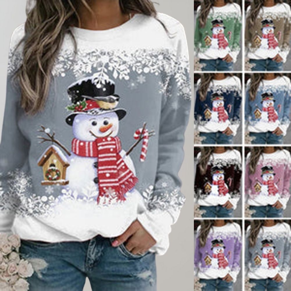 Eve - Warm Christmas Jumper for Women-Green-M-Nora Luxe