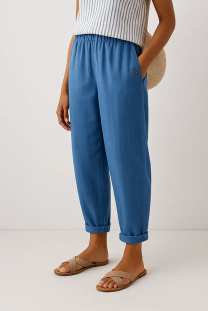Image of Evelyn | Women's Relaxed Fit Ankle Pants