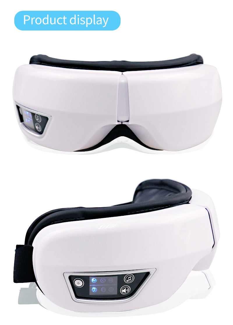 EYE MASSAGE DEVICE - AIR PRESSURE, VIBRATION & WARM COMPRESSION WITH BLUETOOTH MUSIC-Nora Luxe