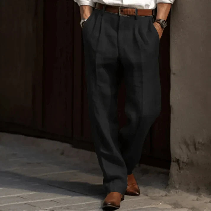 Men's Breathable Slim Fit Linen Pants