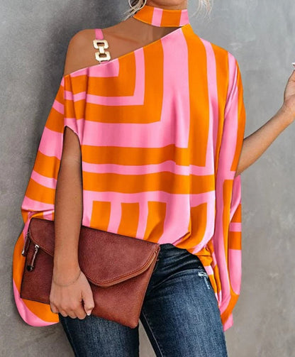 Ladies Loose Fit Off Shoulder Blouse - Nocini