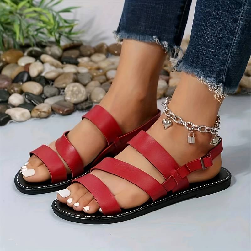 Ladies Comfortable Three Strap Sandals