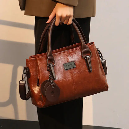 Classic Faux Leather Tote Bag