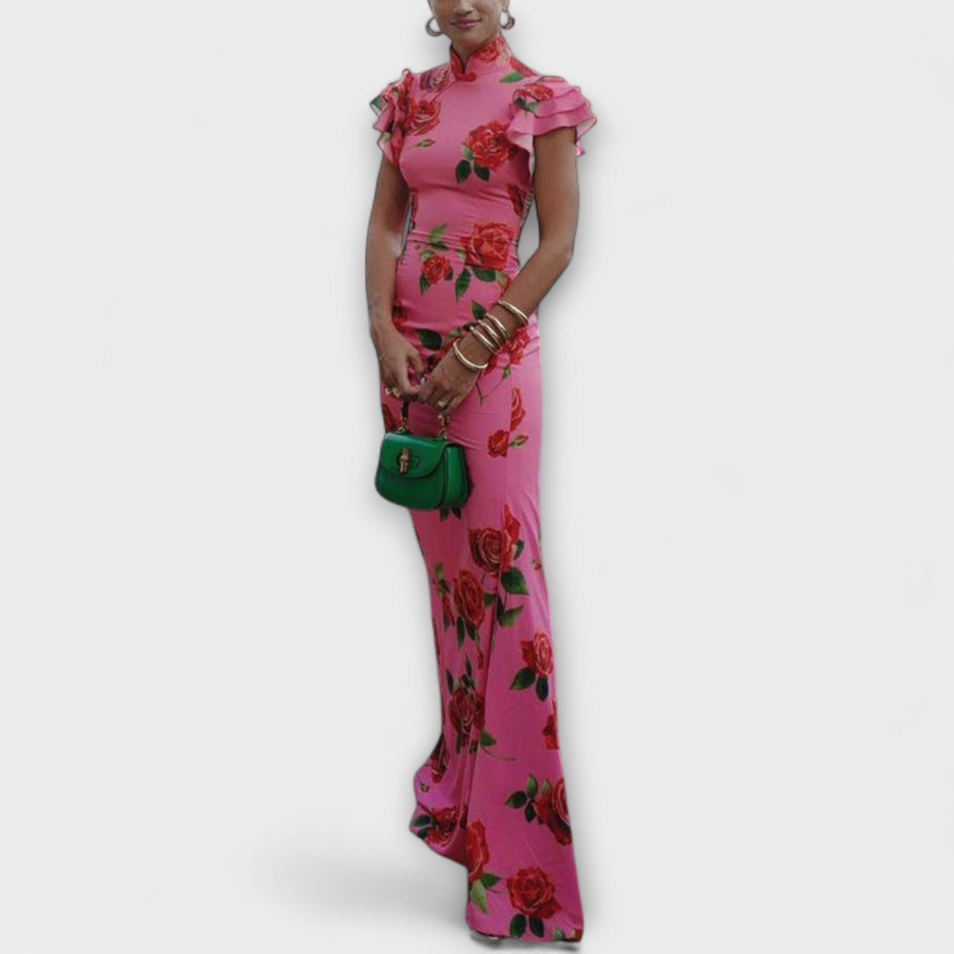 Vibrant Garden Party Maxi Dress - Nocini