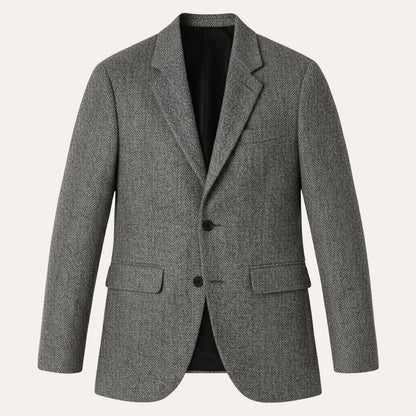 Timeless Men's Wool Tweed Blazer Jacket