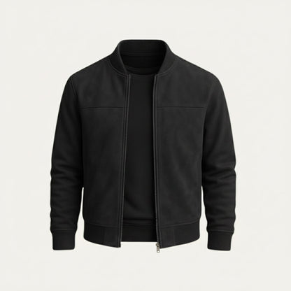 Luxury Mens Suede Leather Autumn Jacket
