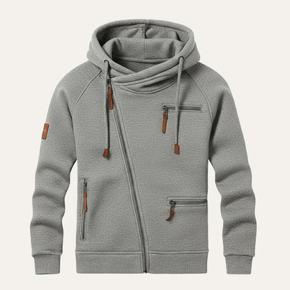 Classic Zipper Up Hooded Jacket