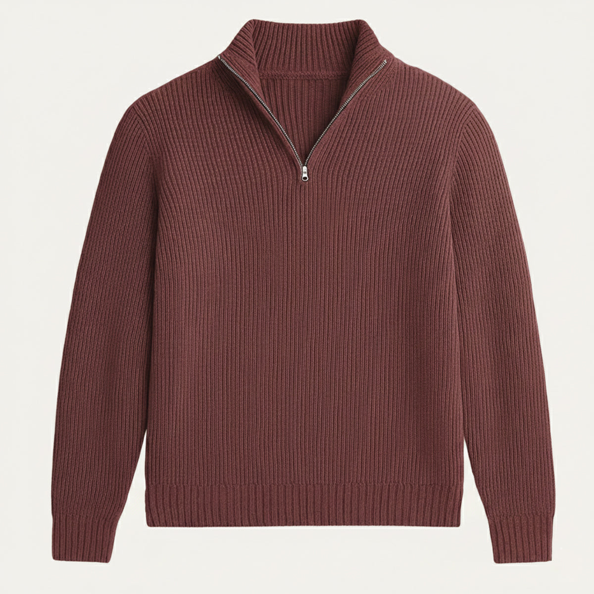 Luxury Men's Warm Cashmere Half Zip Jumper