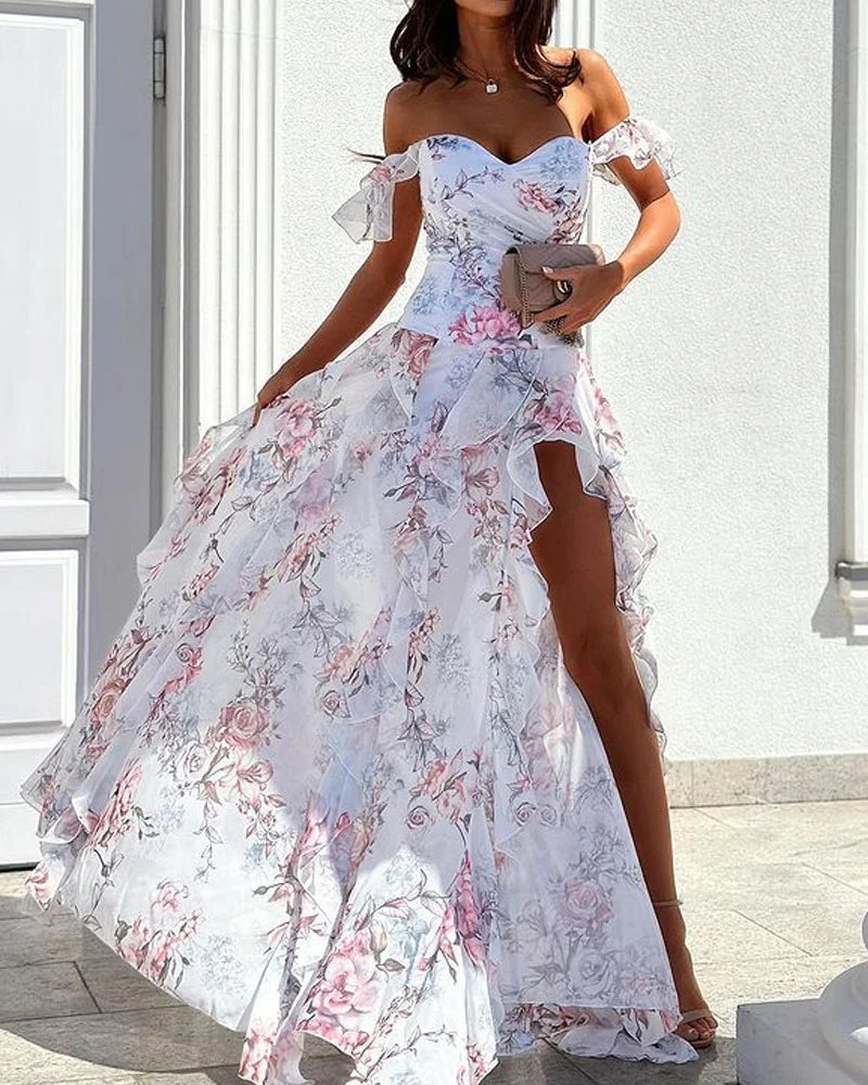 Elegant Long Sleeveless Maxi Dress - Nocini