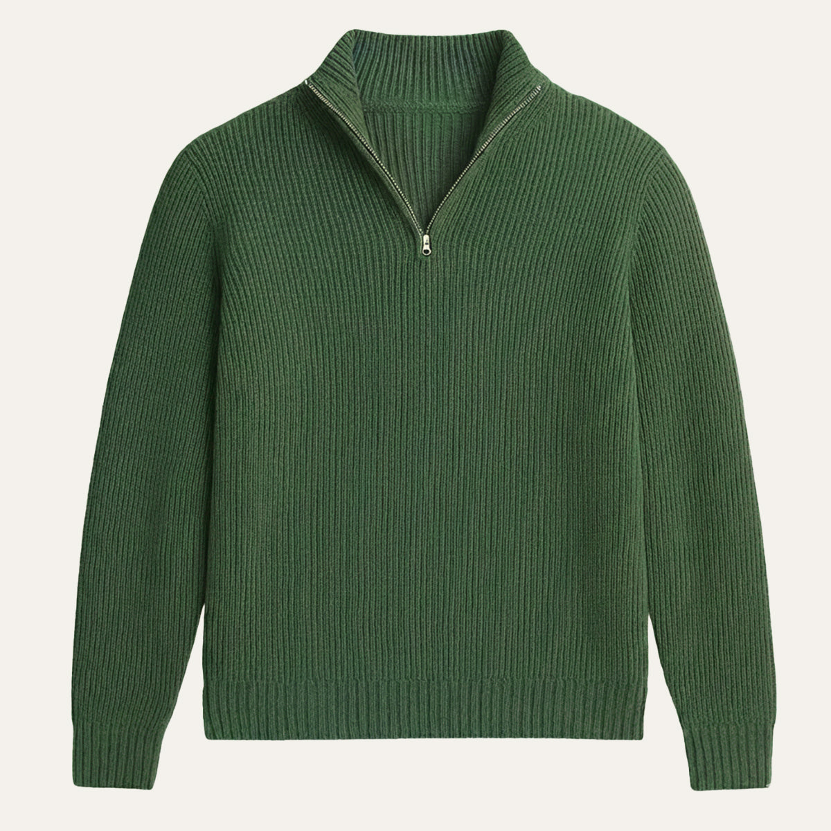 Luxury Men's Warm Cashmere Half Zip Jumper