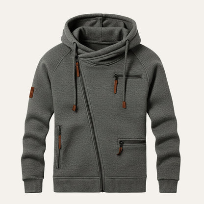 Classic Zipper Up Hooded Jacket