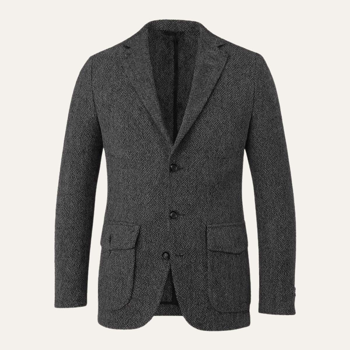 Classic Men's Wool Tweed Blazer Jacket