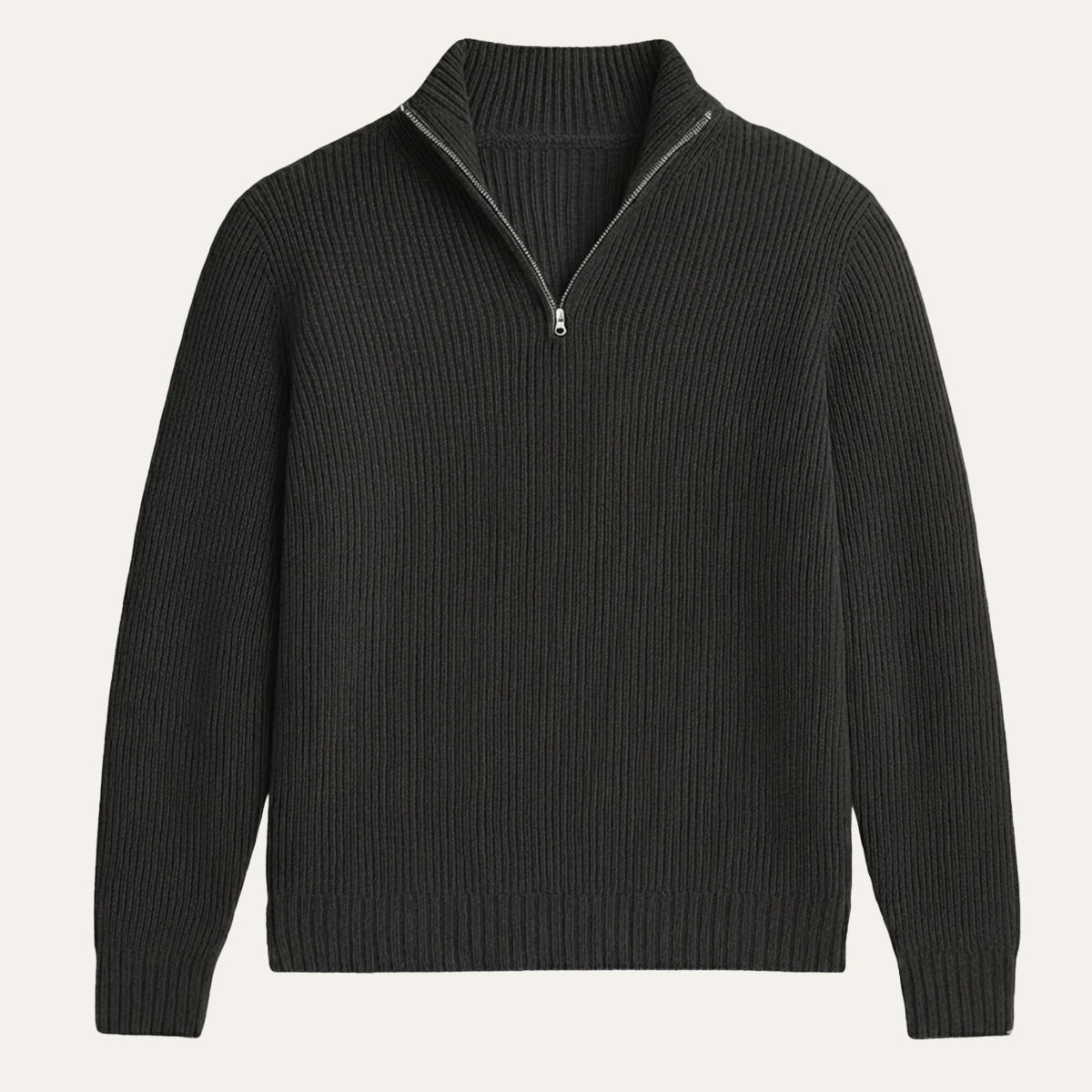 Luxury Men's Warm Cashmere Half Zip Jumper