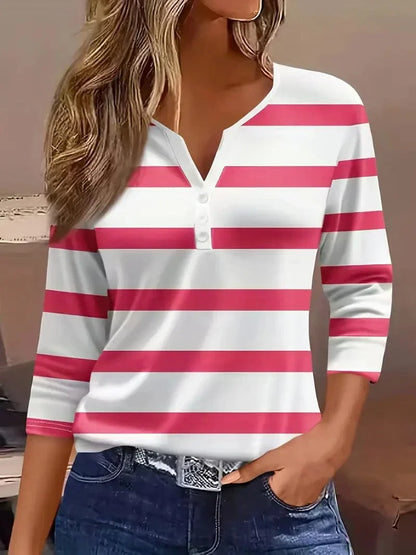 Classic Navy Blue Striped Tee