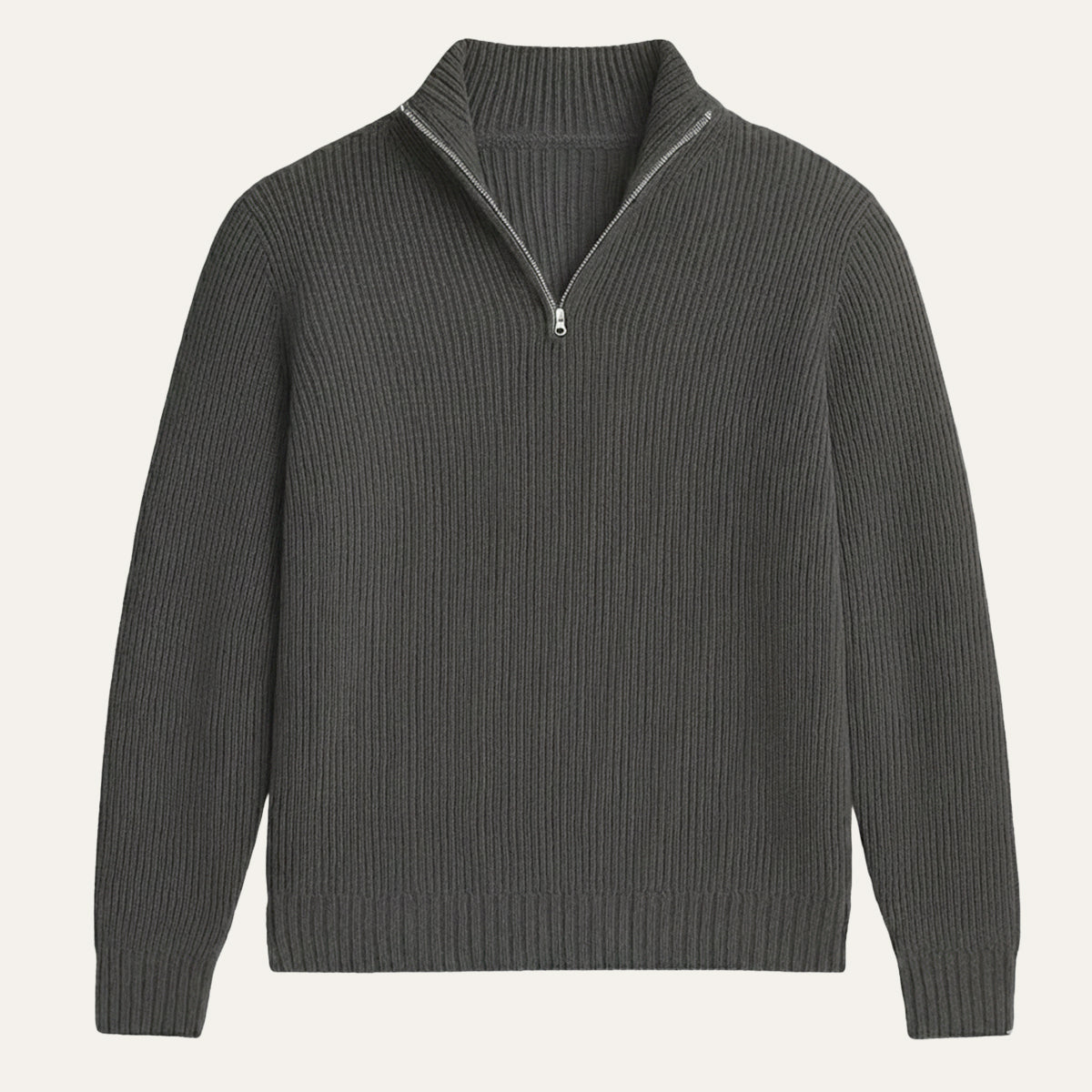 Luxury Men's Warm Cashmere Half Zip Jumper