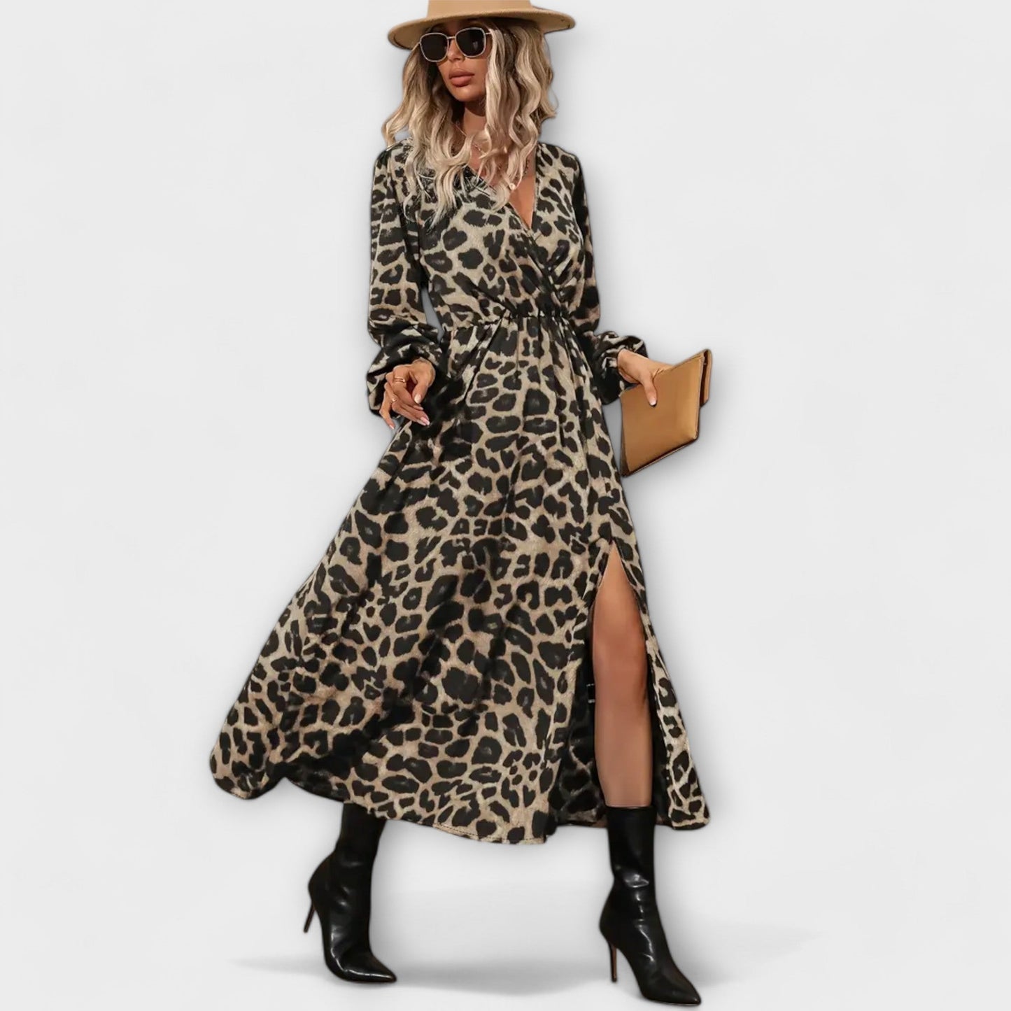 Stylish Animal Print Day to Night Dress