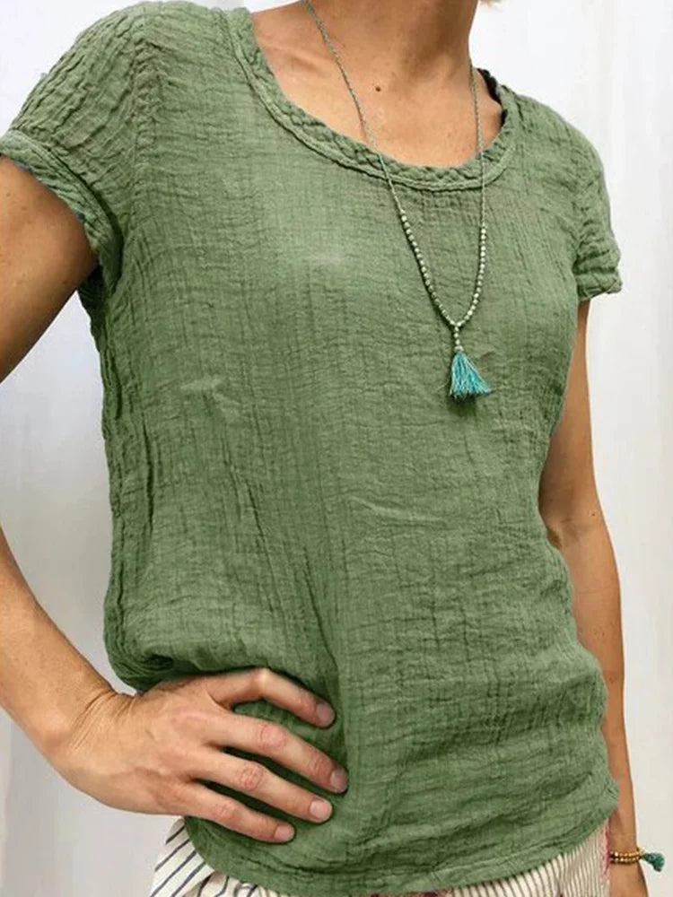Soft Women's Short Sleeve Casual Tee - Nocini