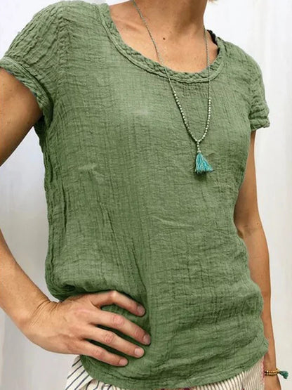 Soft Women's Short Sleeve Casual Tee - Nocini