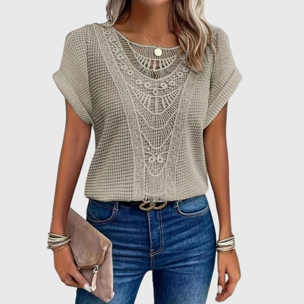 Elegant White Pearl Button Down Shirt