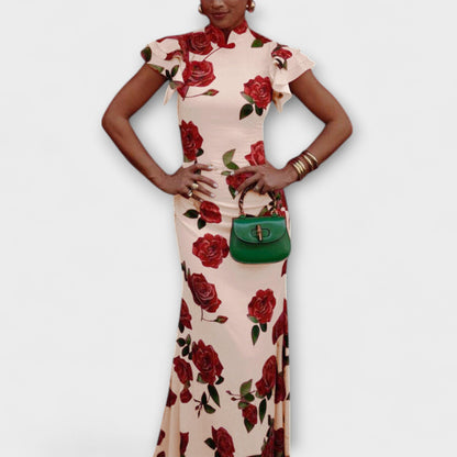 Vibrant Garden Party Maxi Dress