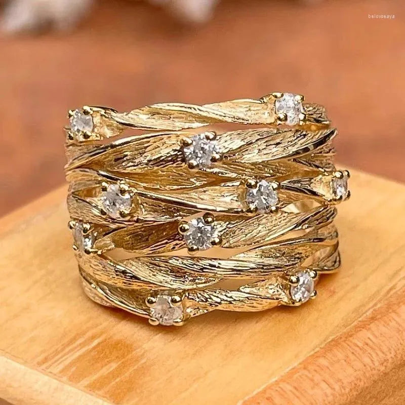 Classic Chic Gold Band Ring - Nocini