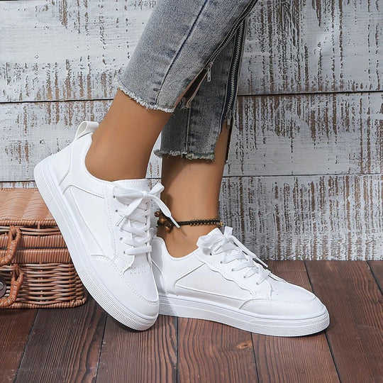 Classic Ladies White Trainers