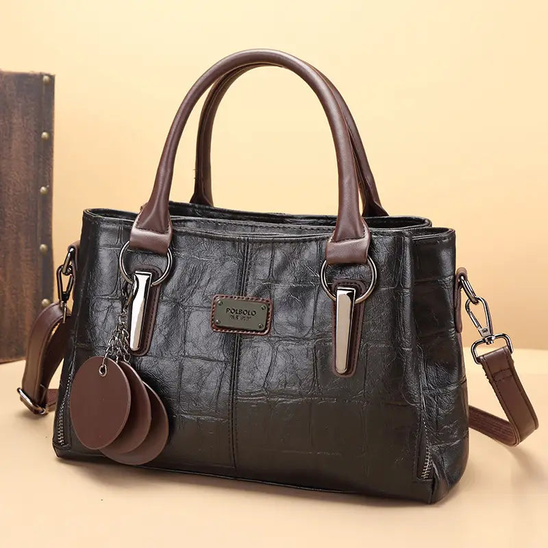 Classic Faux Leather Tote Bag