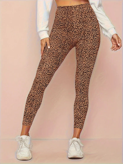 Fashionable Animal Print High Waist Leggings