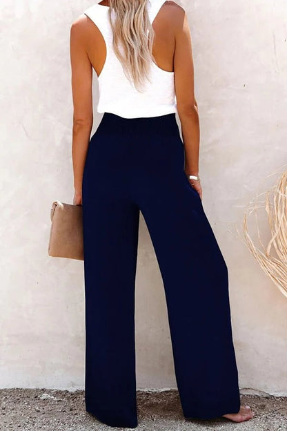 Relaxed Fit High Waist Pants
