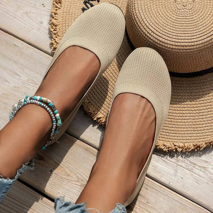 Soft Women's Cozy Slip On Ballet Shoes