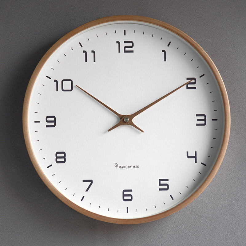 Simple Natural Wood Wall Clock - Nocini