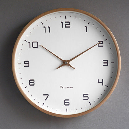 Simple Natural Wood Wall Clock - Nocini