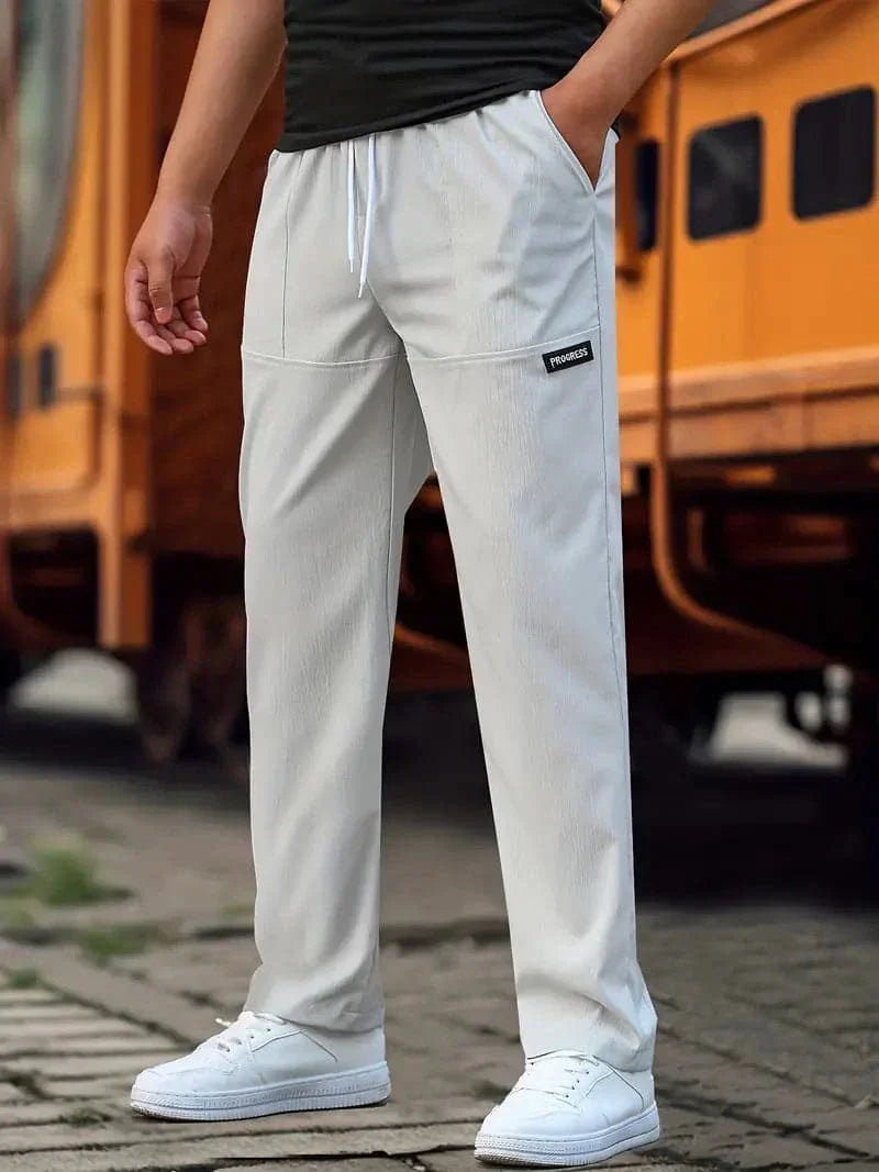 Comfortable Men's Loose Fit Casual Trousers - Nocini
