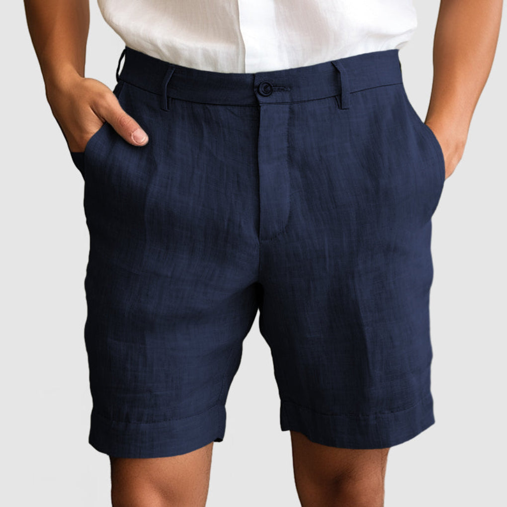 Relaxed Fit Summer Linen Shorts