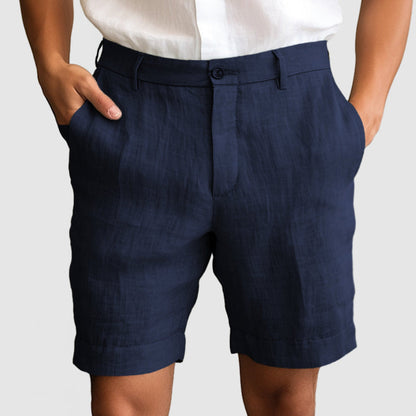 Relaxed Fit Summer Linen Shorts