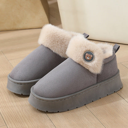 Cozy Fur Lined Slipper Boots
