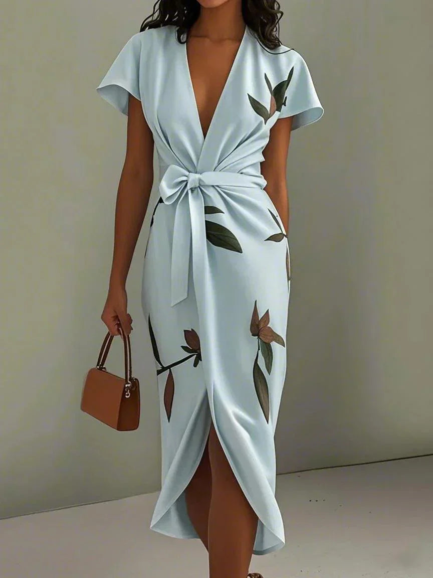Elegant Women's Wrap Around Dress