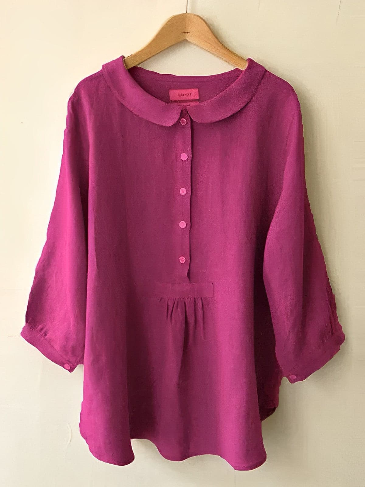 Relaxed Fit Womens Blouse with Short Sleeves