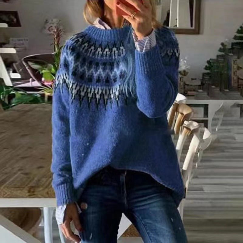Cozy Nordic Style Thick Knit Women's Sweater